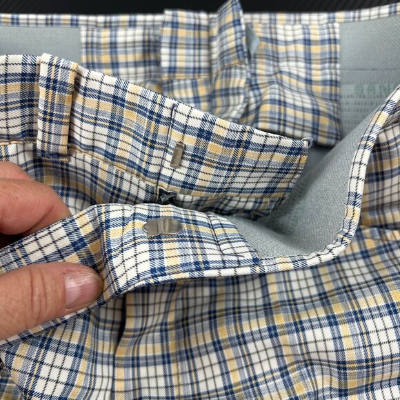 VTG Sansabelt Polyester Pants Mens 33x31 Disco 60/70’s Leisure Suit Plaid Pimp - Picture 5 of 11